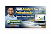 data analysis, data cleaning and visualization in excel