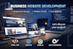 create modern business website design with responsive layout