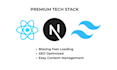 build a custom fast website using react and next js