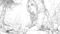 do lineart illustrations in high quality