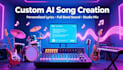 create a personalized ai song with custom lyrics