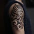 do a spiritual tribal tattoo art with custom pattern