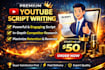 write engaging youtube scripts that increase views and audience retention