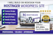 build hostinger website design hostinger wordpress website redesign fix seo
