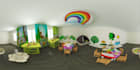 3d design preschool classroom,bead maze toy, activity table, sensory wall panel
