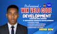 build custom wix website design using wix velo coding and api integration on wix