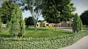 3d residential site plan,urban masterplan design,landscape environment rendering