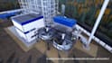 cinematic 3d industrial animation, construction process project planning  video