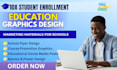 design engaging educational infographics, worksheets, and study materials