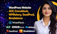 wordpress website acf, crocoblock, wpbakery, seedprod, breakdance