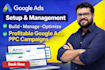 setup and manage google ads adwords PPC campaigns ,ecommerce shopify store