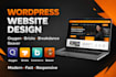 design wordpress website using oxygen, bricksm breakdance or beaver builder