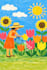create vibrant naive art crayon lifestyle scenes using ai