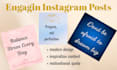 design motivational quote posts for instagram