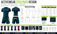 activewear tech pack design fitness wear gym wear tech pack sportswear tech pack