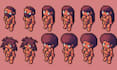 pixel art animation sprite sheet game art 8bit direction sprite pixel background