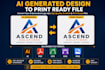 convert ai generated design into print ready file for printing