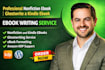 write a professional nonfiction ebook or ghostwrite a kindle ebook