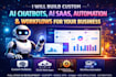 build ai chatbot, ai web app, ai saas and automation
