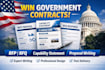 write federal contract proposal, and capability statement