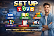 customize zoho CRM, books, forms, campaigns and automate workflows