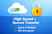 do fast file uploading and downloading with high speed internet