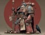 draw custom warhammer 40k characters in grimdark style