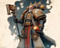 create cinematic warhammer 40k character illustrations