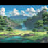 do a anime background, 2d environment, landscape