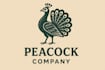 create vintage peacock simple mascot logo with express delivery