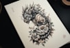 drawing a personalized japanese style tattoo design