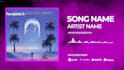 create music promo audio spectrum or music visualizer
