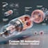 do custom 3d product, science and medical animation