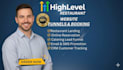 design ghl restaurant, cafe and bakery website with funnel