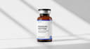 product label peptide label vial label 3d mockup peptide website cbd label
