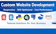 develop full stack web app using django