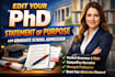 edit your phd statement of purpose for graduate school admission