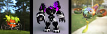 create a 3d model game character