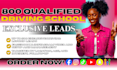 800 exclusive driving school leads, driving lessons, school leads google ads