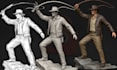 create 2d to 3d character model miniature model 3d printing stl file 3d figuring
