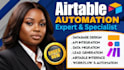 build airtable CRM, database, automation and softr