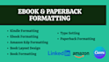 format ebook, amazon kdp formatting, book cover, book formatting, book design