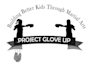 create powerful boxing glove mascot logo