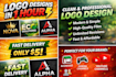 design a clean modern logo in 1 hour fast delivery