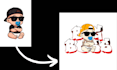 manually vector trace your logo or image