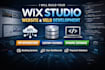 build wix studio website with wix velo code custom api integration and database
