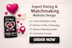design dating, matchmaking website with wordpress buddyboss plugin