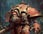 create dark sci fi warhammer 40k character art
