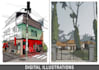 do architectural hand sketches and illustrations