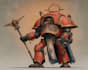 draw epic warhammer 40k character art